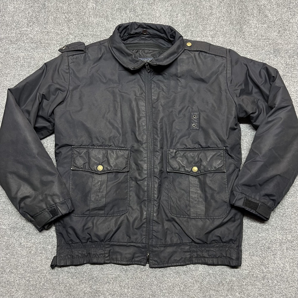 Spiewak Jacket Mens Small Black Nylon Insulated Thinsulate Military Workwear